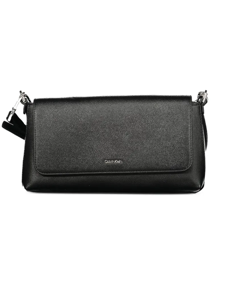Calvin Klein Saffiano-leather shoulder bag - Schwarz Schwarz