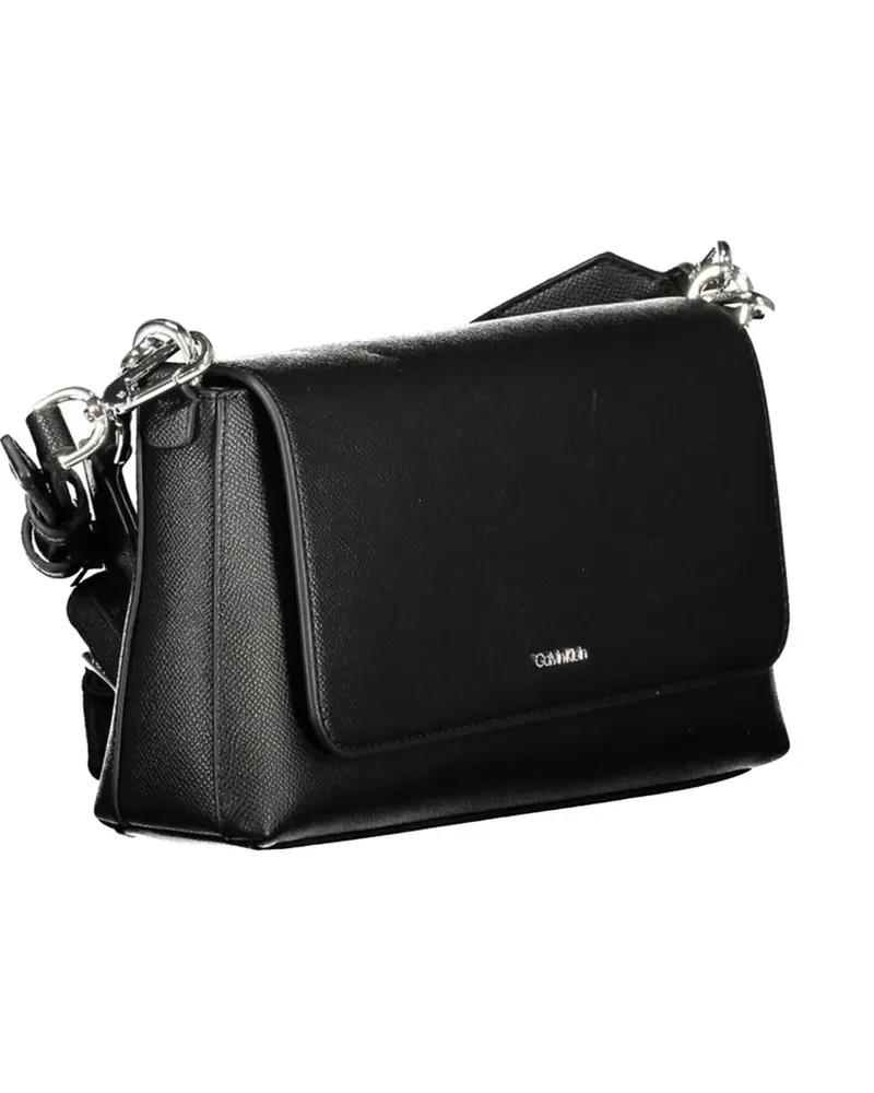 Calvin Klein Saffiano-leather shoulder bag - Schwarz Schwarz