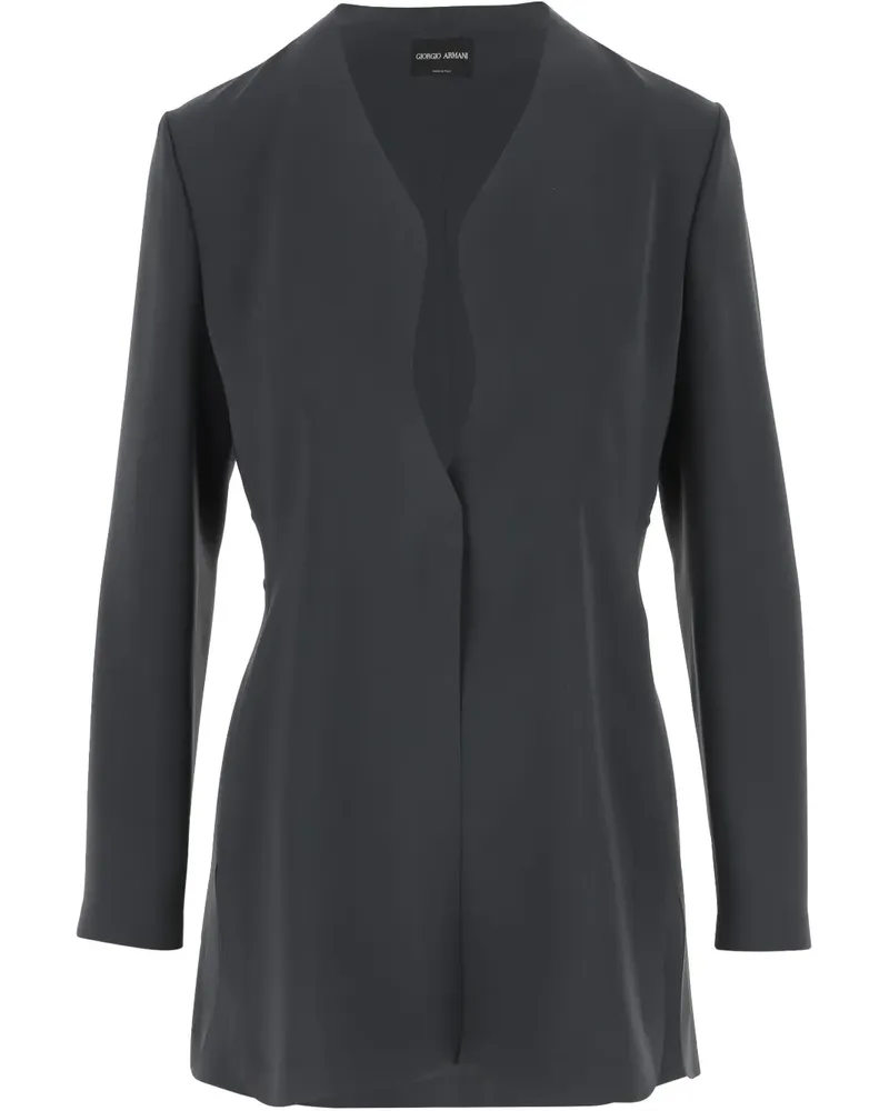 Giorgio Armani Einreihige Jacke - Grau Grau