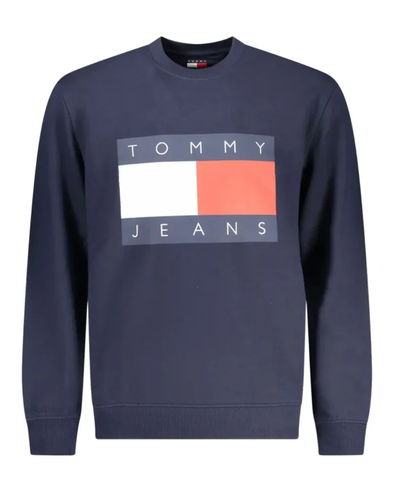 Tommy Hilfiger logo-print sweater - Blau Blau