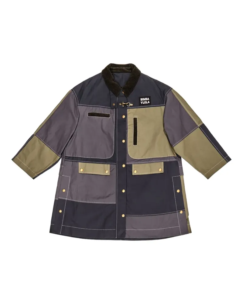 BIMBA Y LOLA Mantel mit Logo-Stickerei - Blau Blau