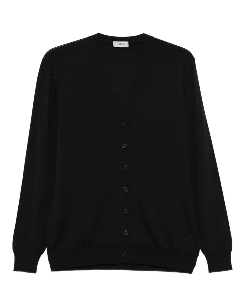 MRZ V-neck button-up cardigan - Schwarz Schwarz