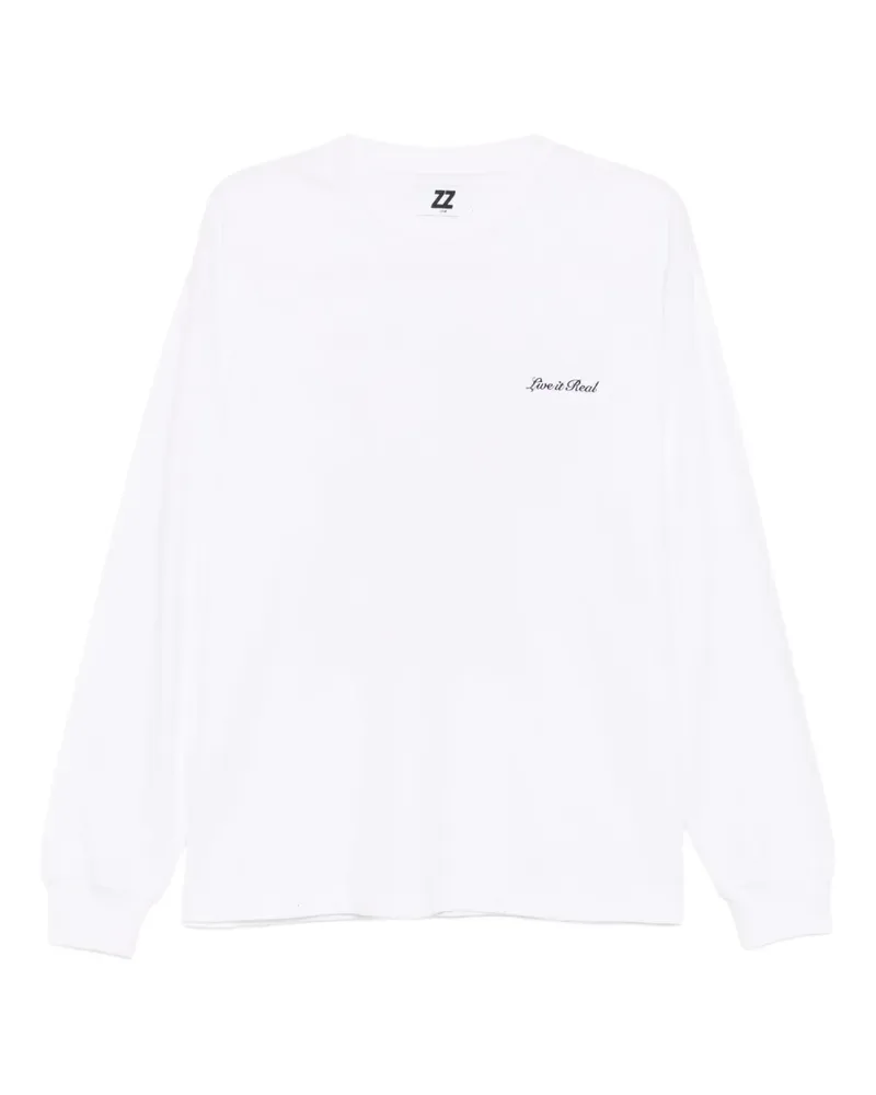 Izzue T-Shirt mit Slogan-Stickerei - Weiß Weiß