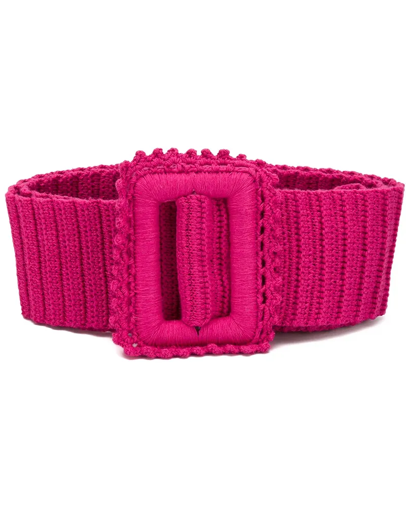MSGM Gehäkelter Gürtel - Rosa Rosa