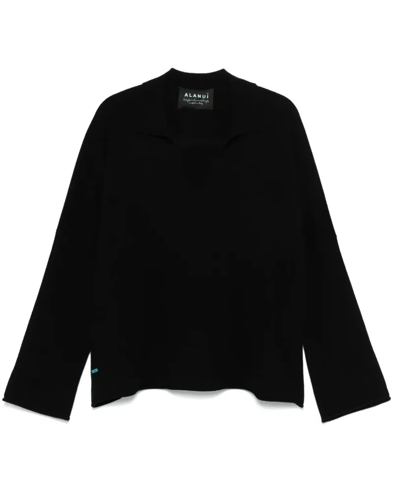 Alanui Finest Pullover mit Polokragen - Schwarz Schwarz