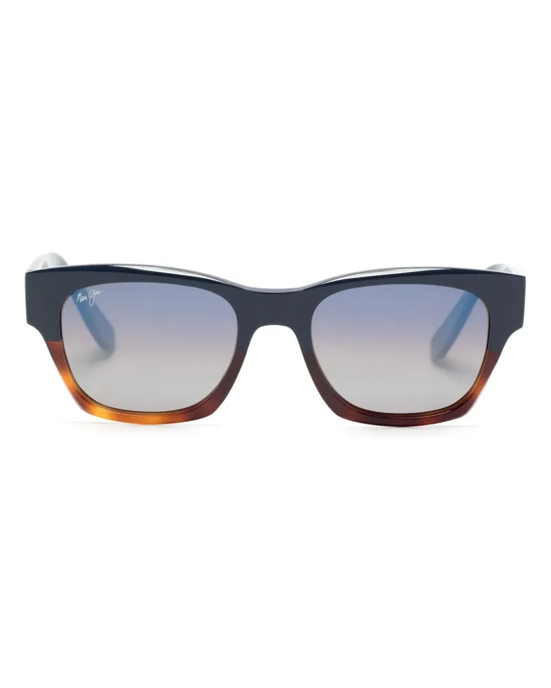 Maui Jim Valley Isle Sonnenbrille mit eckigem Gestell - Blau Blau
