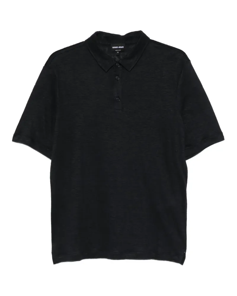 Giorgio Armani Kurzärmeliges Poloshirt - Blau Blau