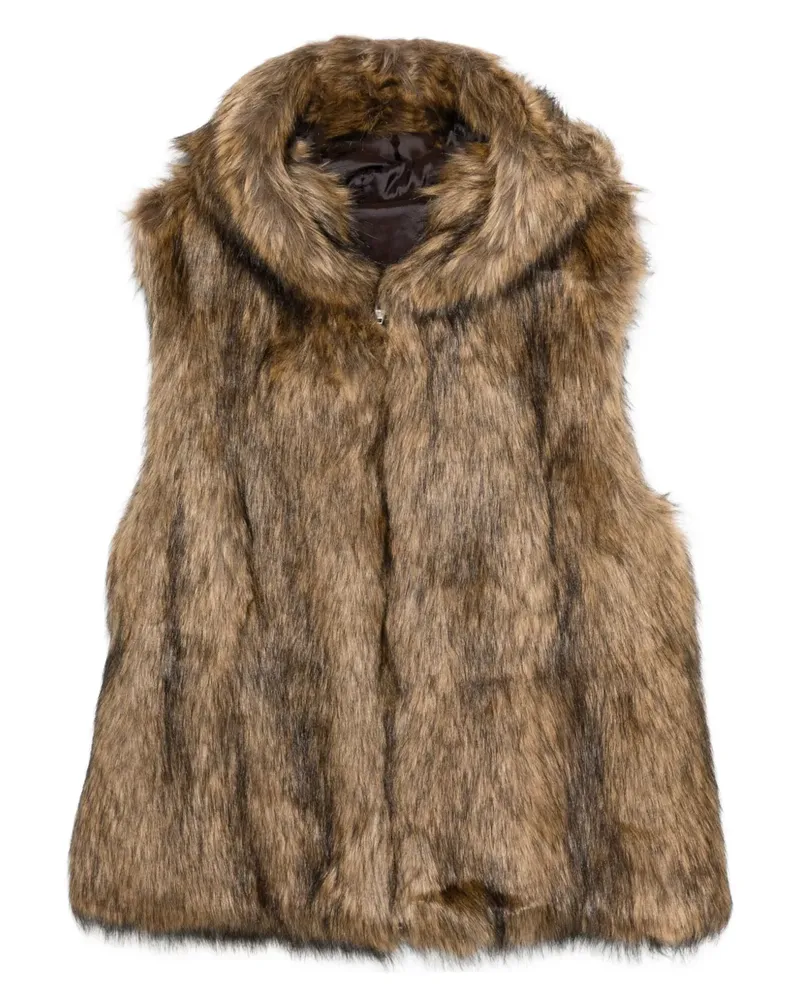 JUUN.J Weste aus Faux Fur - Braun Braun