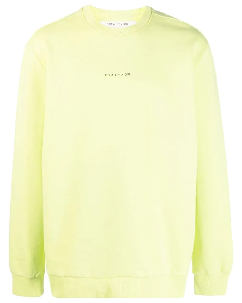 1017 ALYX 9SM Sweatshirt mit Logo-Print - Gelb Gelb