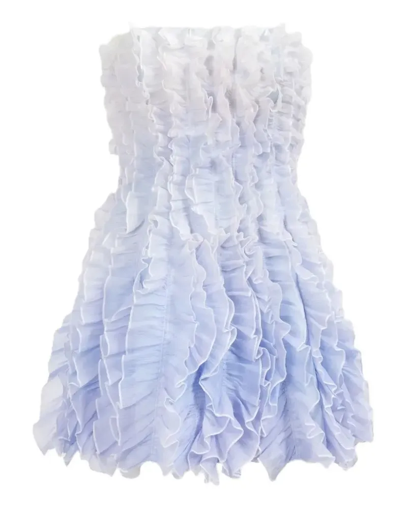 Aje. Temperance ruffled mini dress - Blau Blau