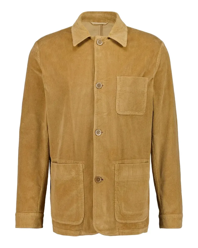 120% Lino Hemdjacke aus Cord - Braun Braun