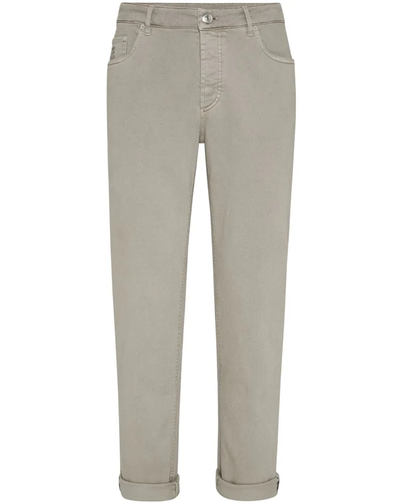 Brunello Cucinelli Jeans mit geradem Bein - Grau Grau