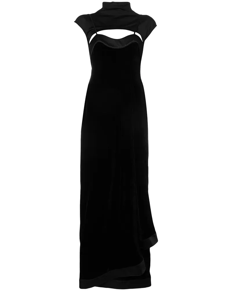 Unravel Kleid im Lagen-Look - Schwarz Schwarz