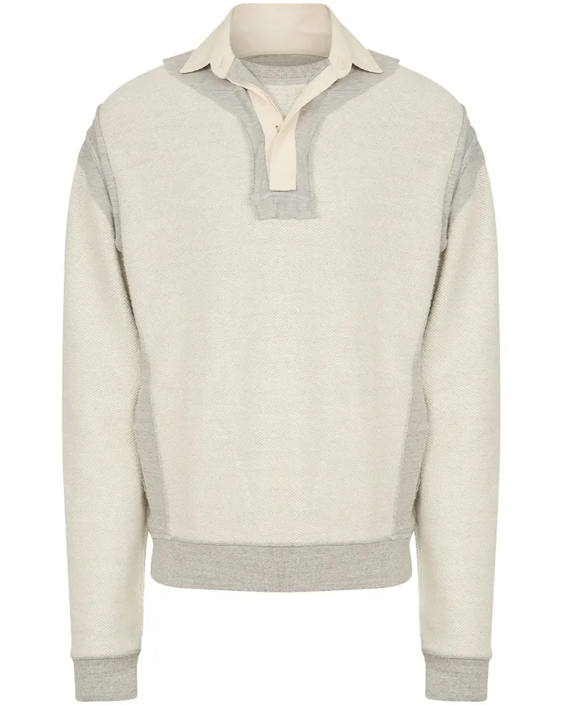 Maison Margiela Strukturiertes Poloshirt - Nude Nude