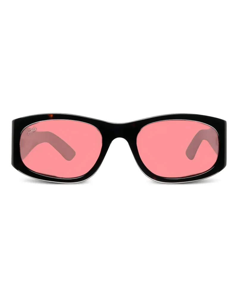 AKILA Sonnenbrille mit eckigem Gestell - Schwarz Schwarz