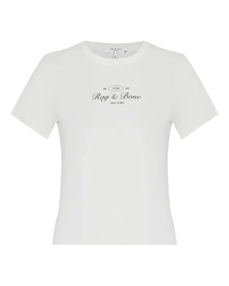 Rag & Bone T-Shirt mit Logo-Print - Weiß Weiß