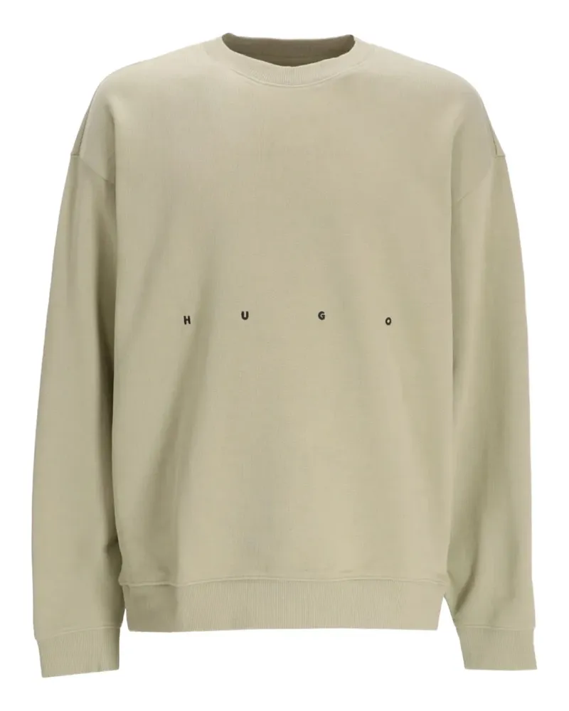 HUGO BOSS Sweatshirt mit Logo-Stickerei - Grün Grün
