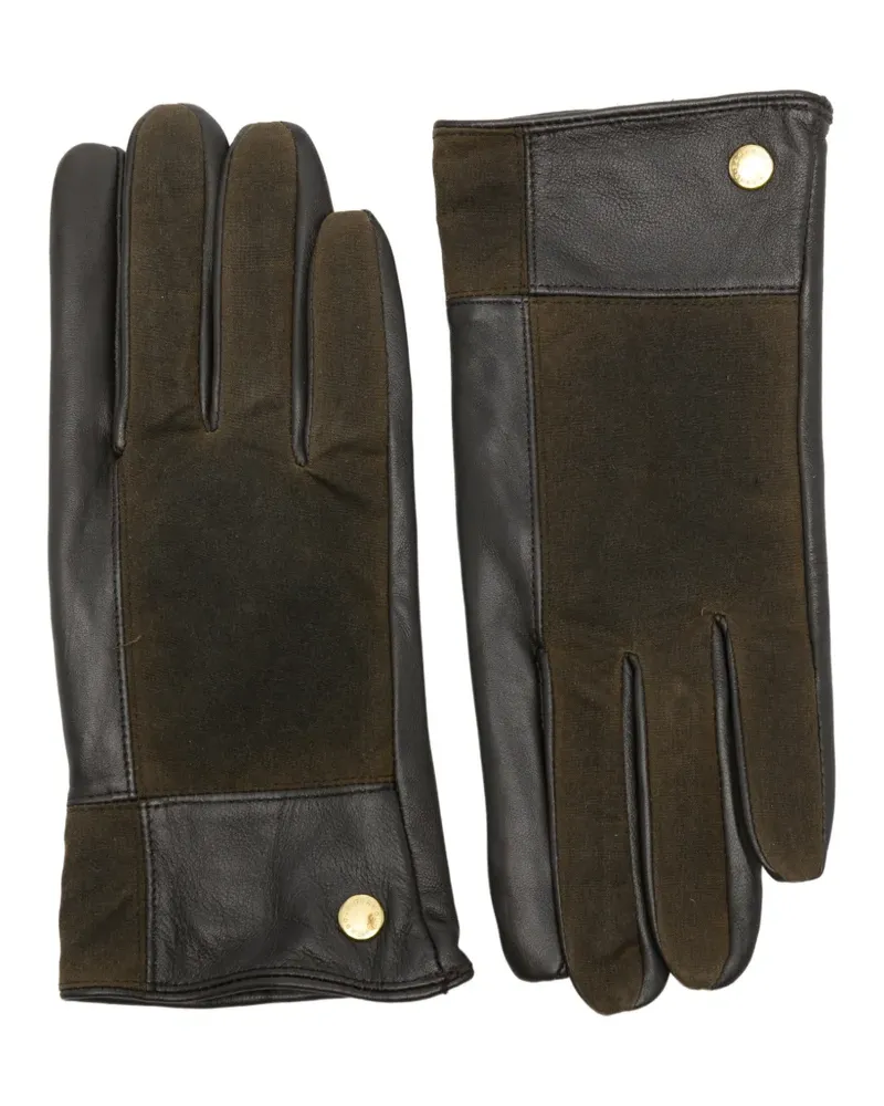 Barbour Rudson Patchwork-Handschuhe - Braun Braun