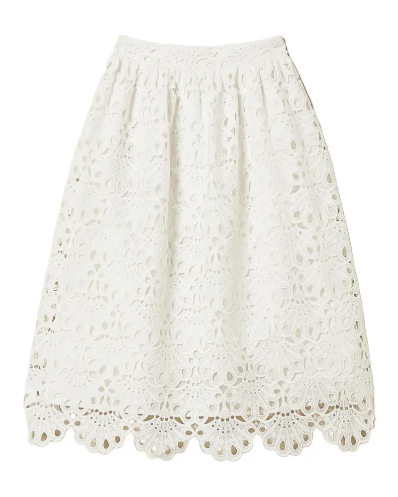 Twin-Set woven midi skirt - Weiß Weiß