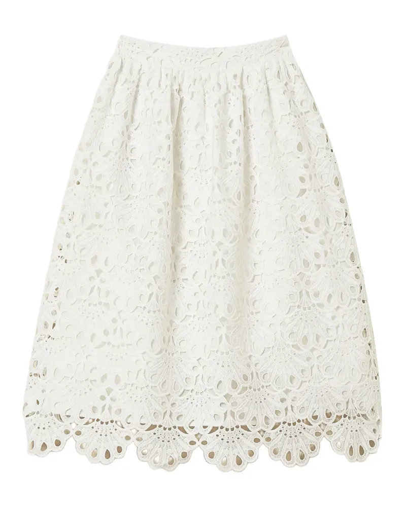 Twin-Set woven midi skirt - Weiß Weiß