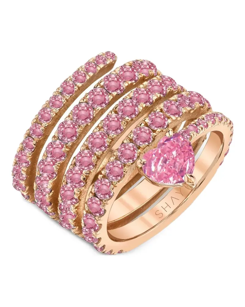 SHAY Ringe mit Saphir - Rosa Rosa