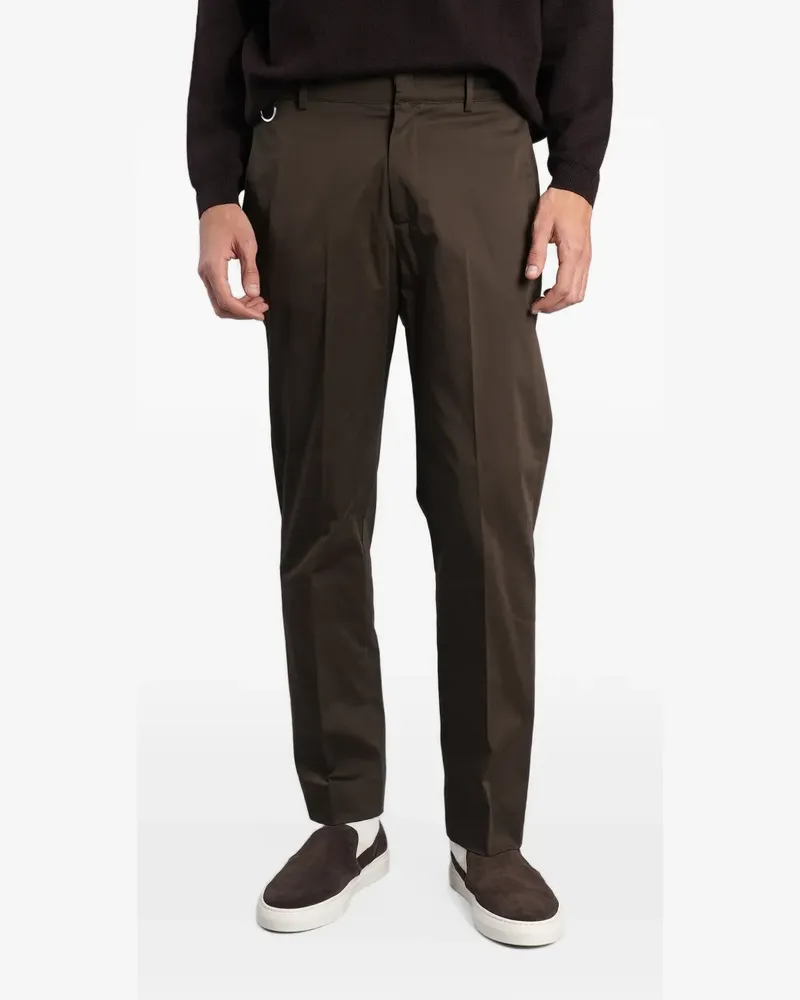 Low Brand elasticated-waistband tailored trousers - Braun Braun