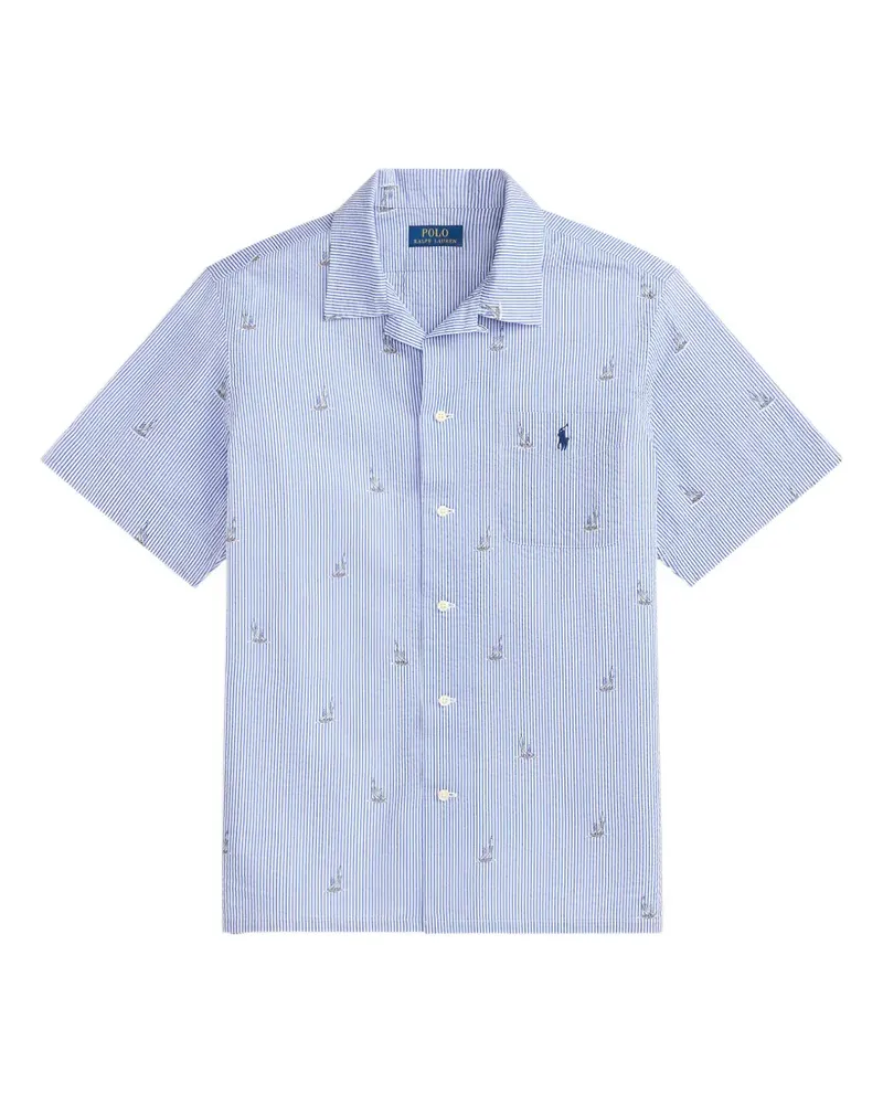 Ralph Lauren Gestreiftes Hemd - Blau Blau