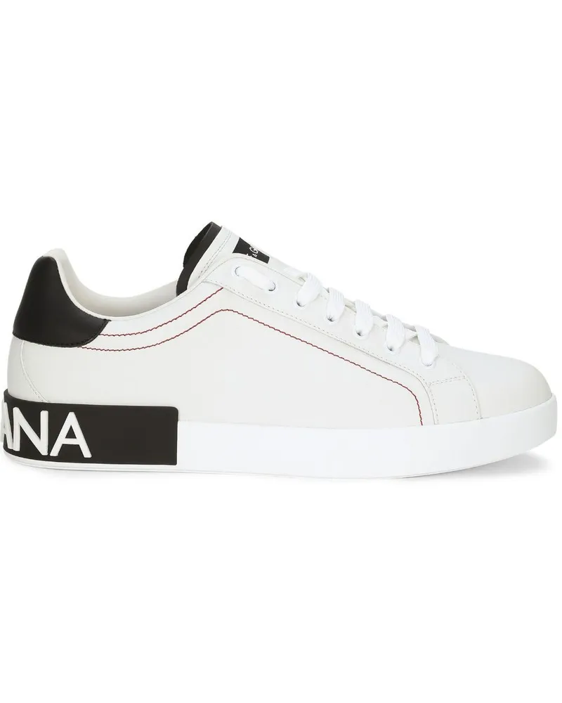 Dolce & Gabbana Sneakers mit Logo-Patch - Weiß Weiß