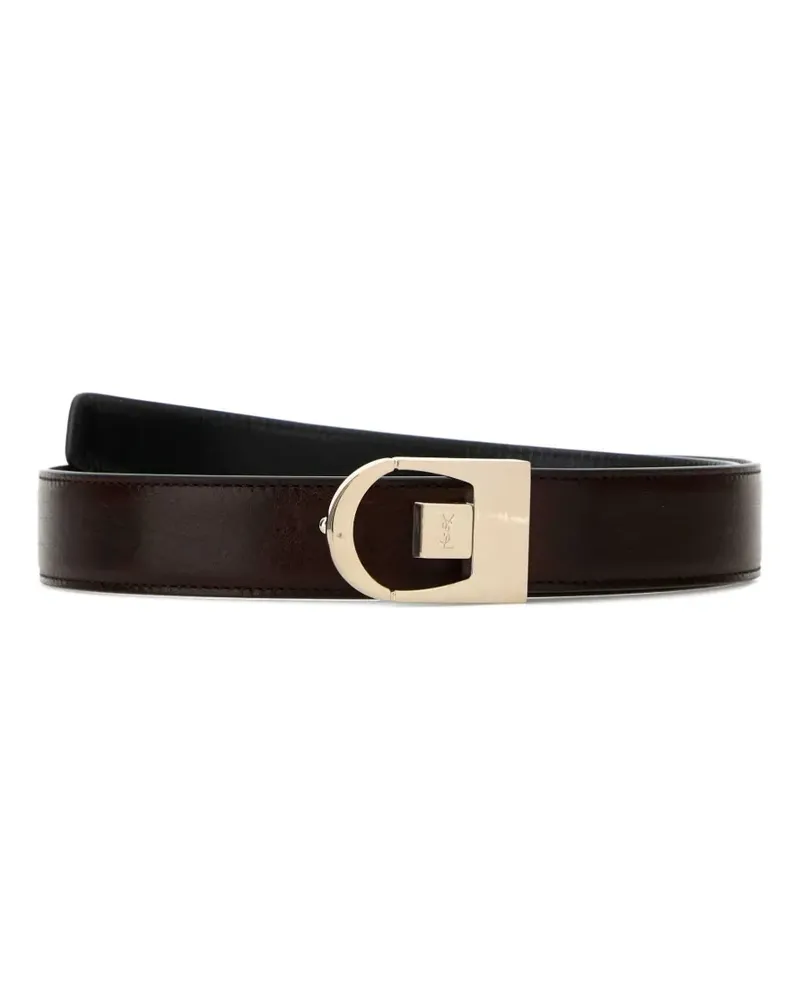 Saint Laurent Wendbarer Gürtel - Schwarz Schwarz