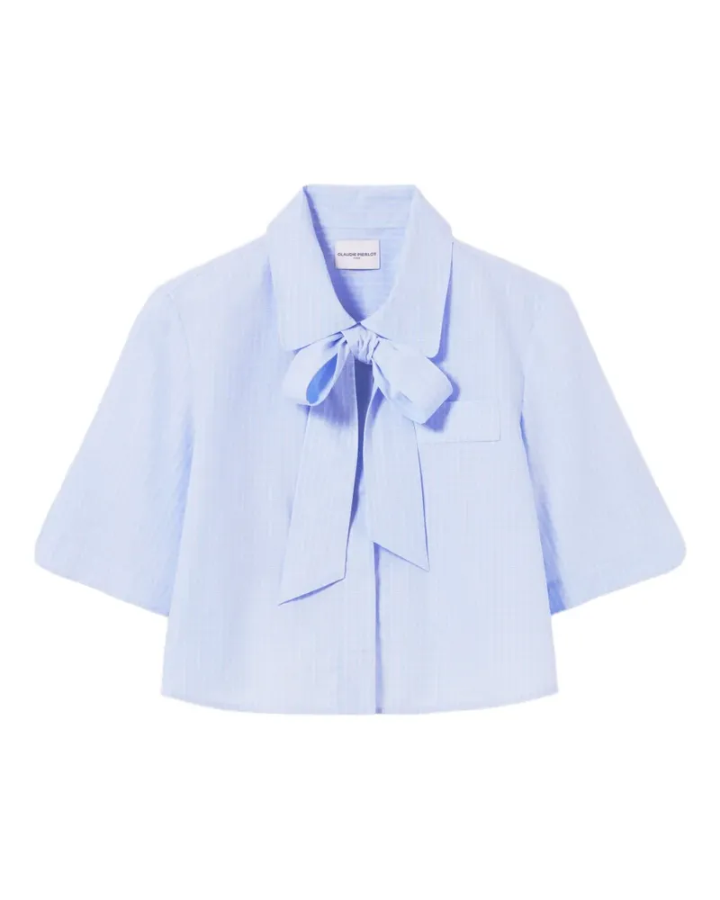 Claudie Pierlot Hemd mit Puffärmeln - Blau Blau
