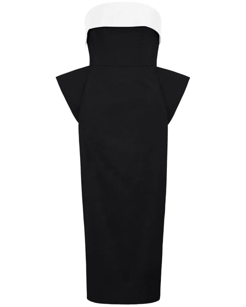 Rachel Gilbert Birdie Midikleid - Schwarz Schwarz