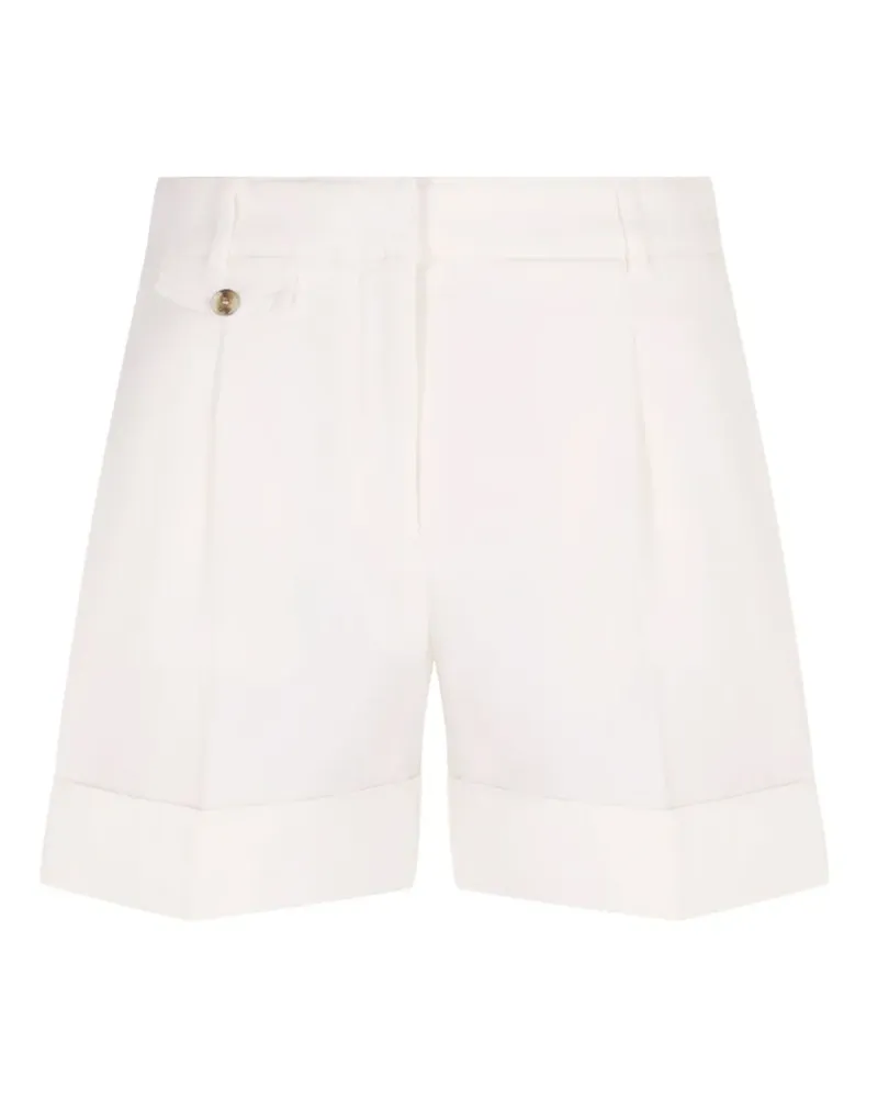 HUGO BOSS Shorts mit Falten - Weiß Weiß