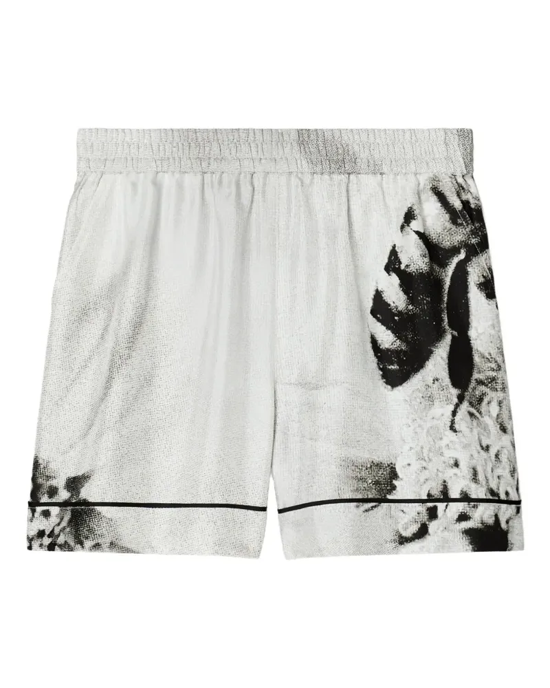 Tory Burch Shorts mit grafischem Print - Weiß Weiß