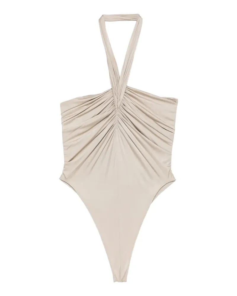 ATLEIN halterneck bodysuit - Nude Nude