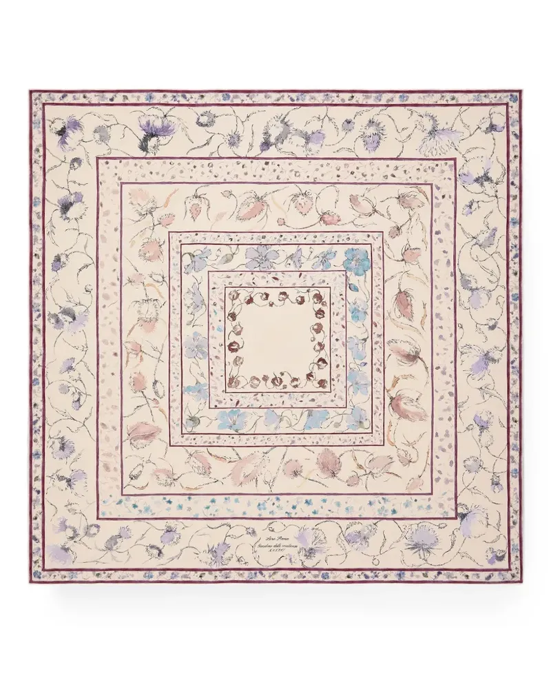 Loro Piana Garden of Excellence silk scarf - Nude Nude