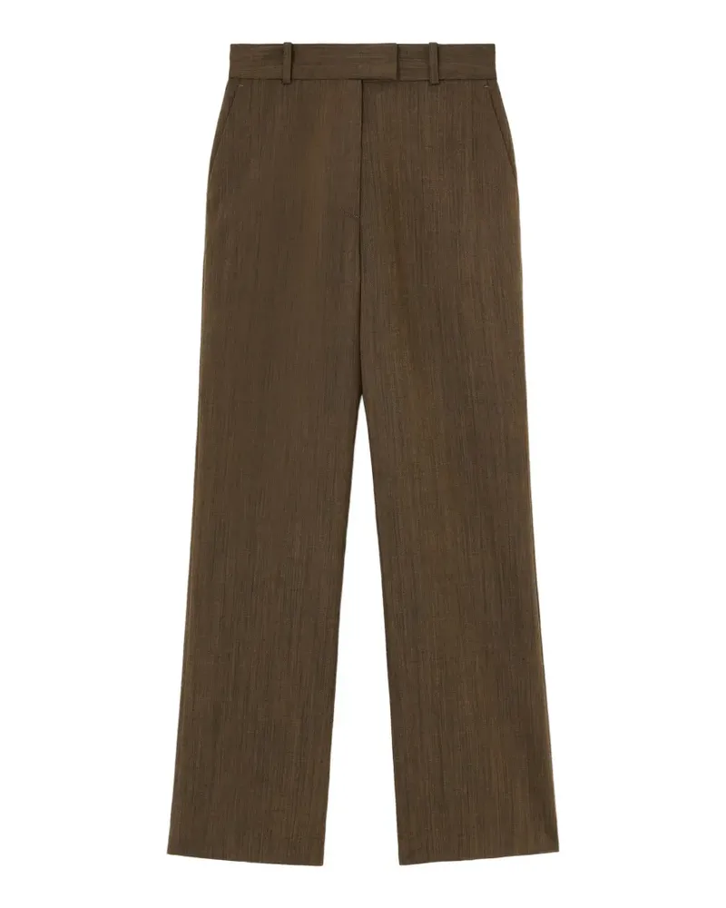 Ganni Hose mit meliertem Effekt - Braun Braun