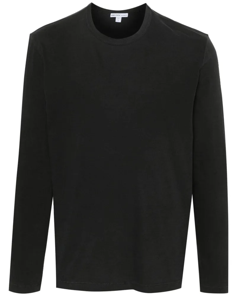 James Perse Klassisches Langarmshirt - Grau Grau