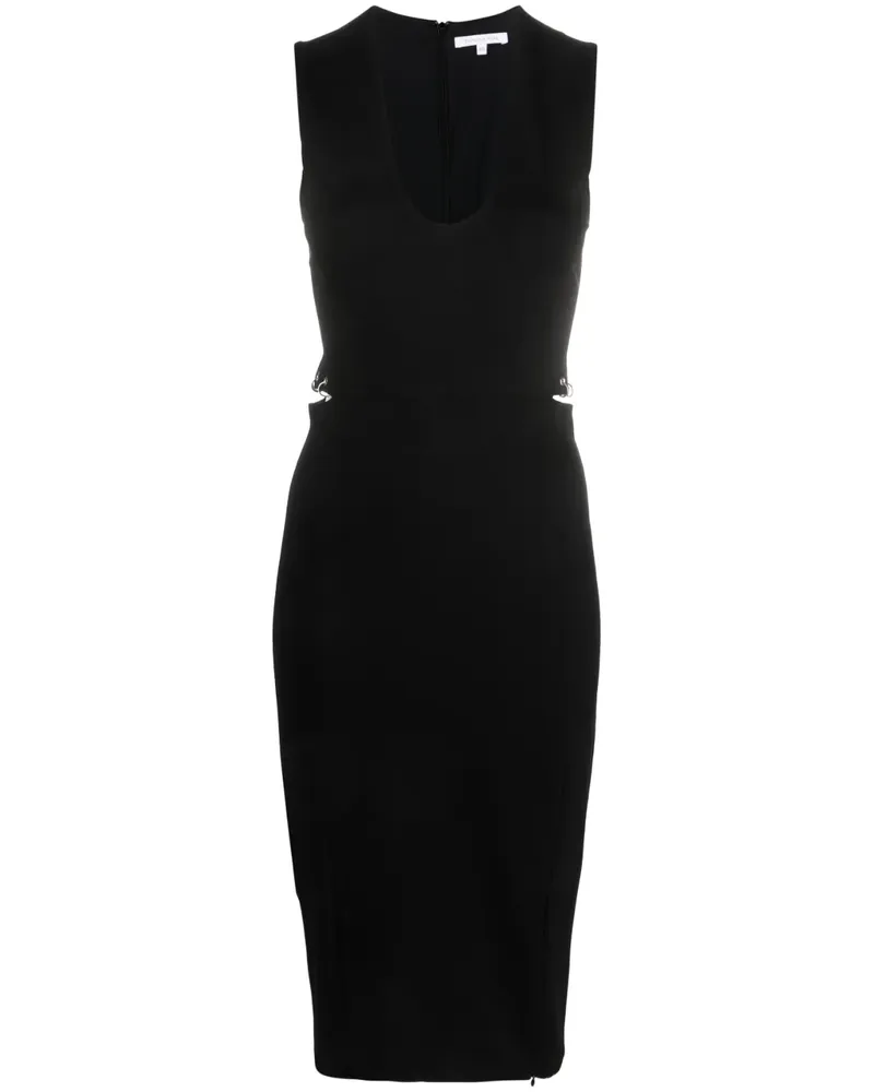 Patrizia Pepe Essentielles Midikleid - Schwarz Schwarz