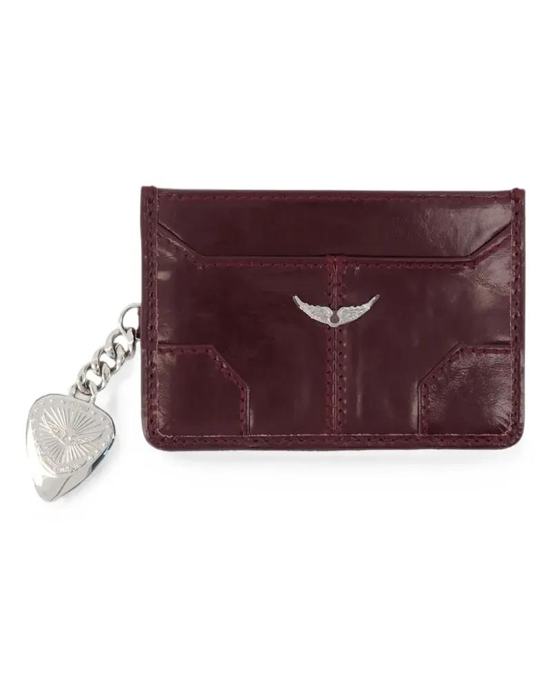 Zadig & Voltaire Sunny Pass Kartenetui aus Lackleder - Rot Rot