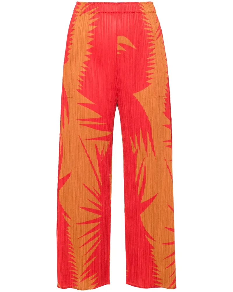 Issey Miyake Piquant Cropped-Hose - Rot Rot