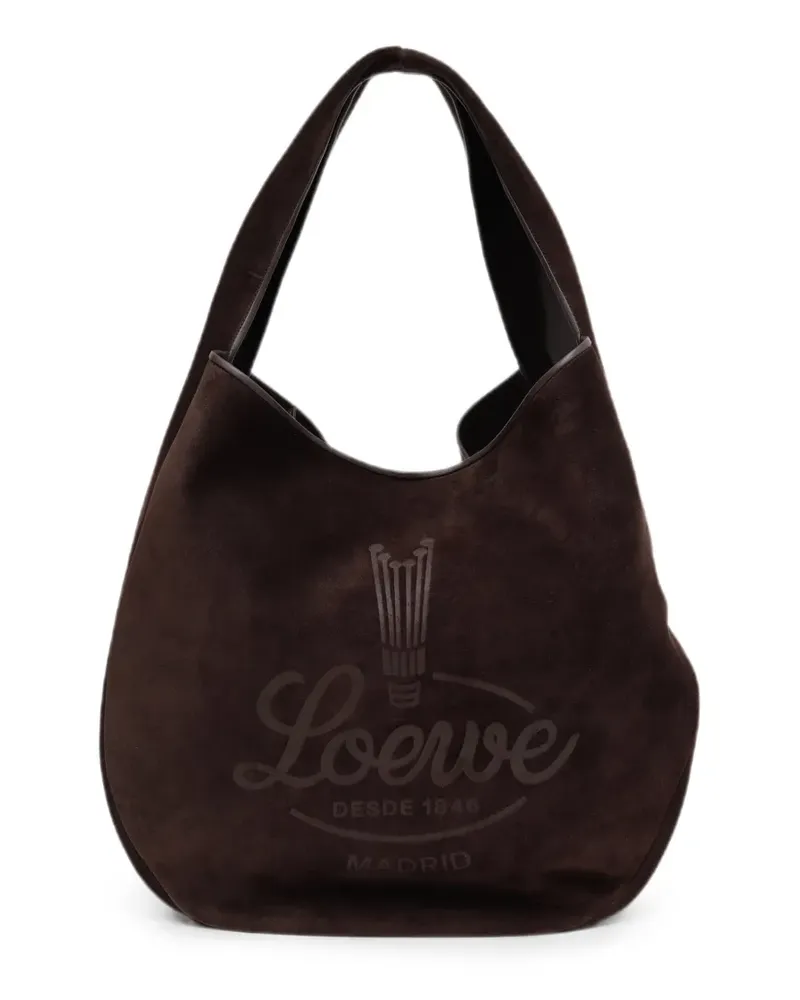Loewe Roomy Tote Bag mit Logo - Braun Braun