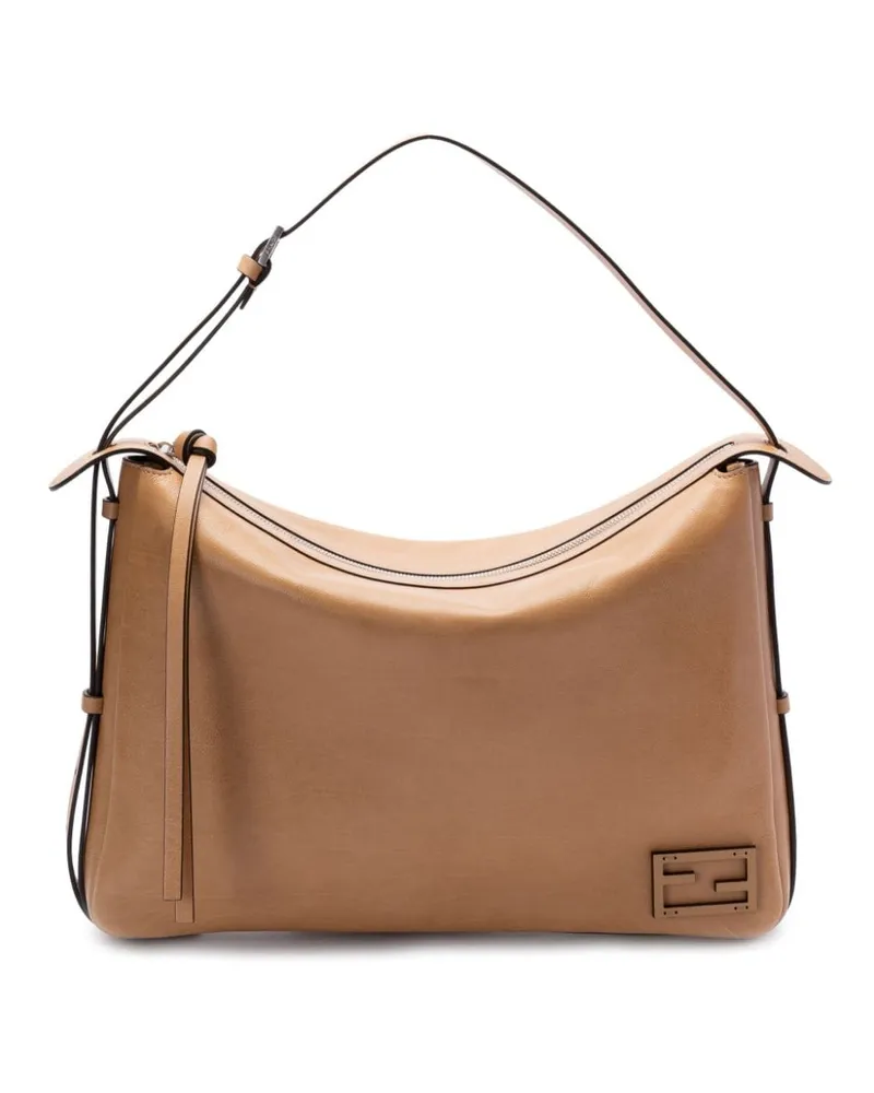 Fendi Große Simply Schultertasche - Nude Nude
