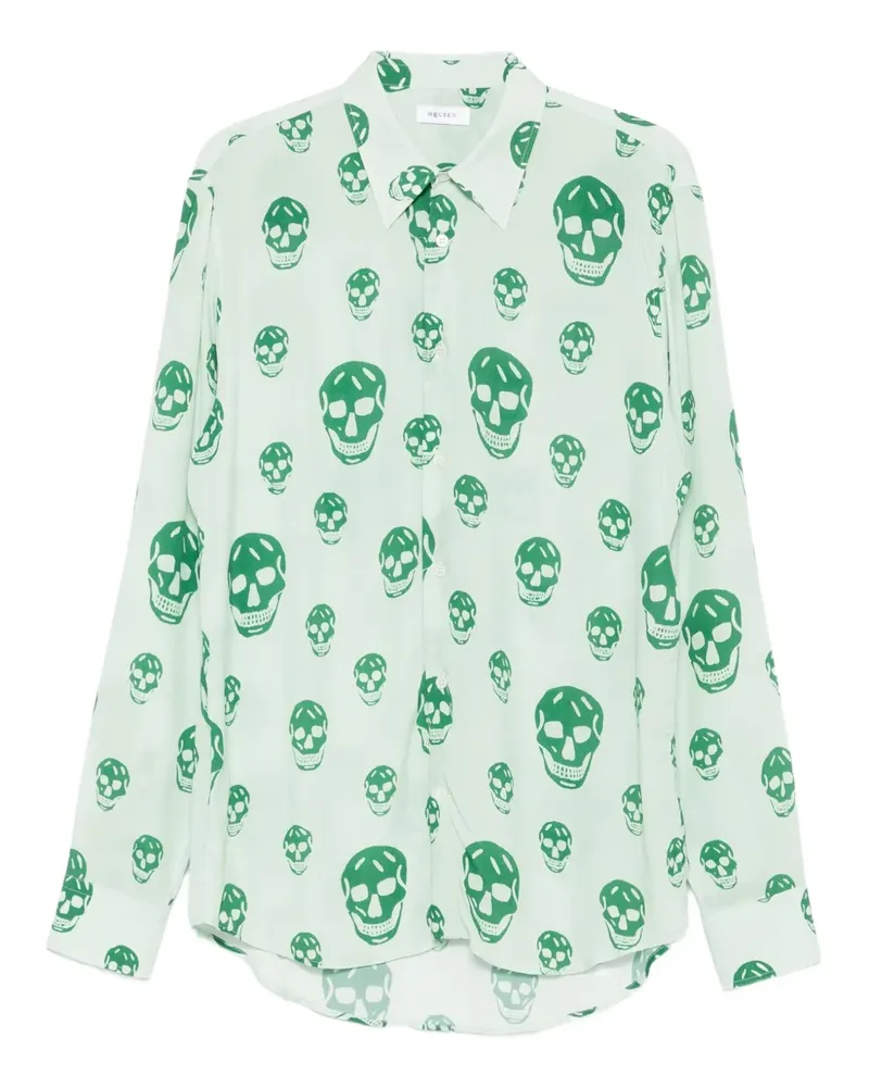 Alexander McQueen Hemd mit grafischem Print - Grün Grün