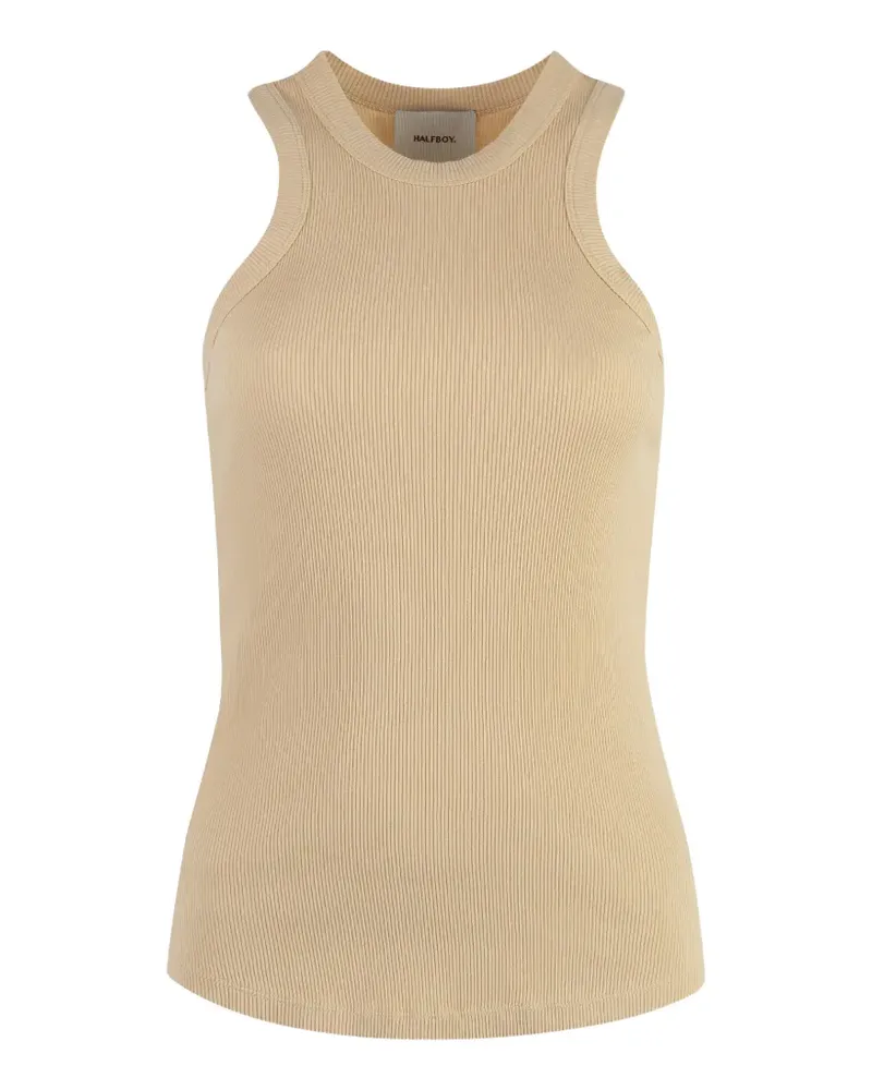 HALFBOY Americana ribbed tank top - Nude Nude