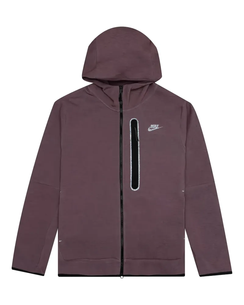 Nike Tech Fleece-Hoodie mit Reißverschluss - Rot Rot