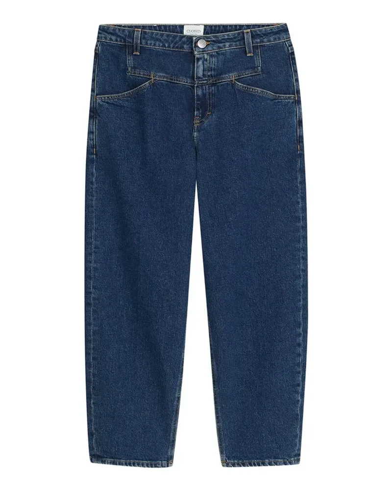 Closed Stover-X high-waisted straight-leg jeans - Blau Blau