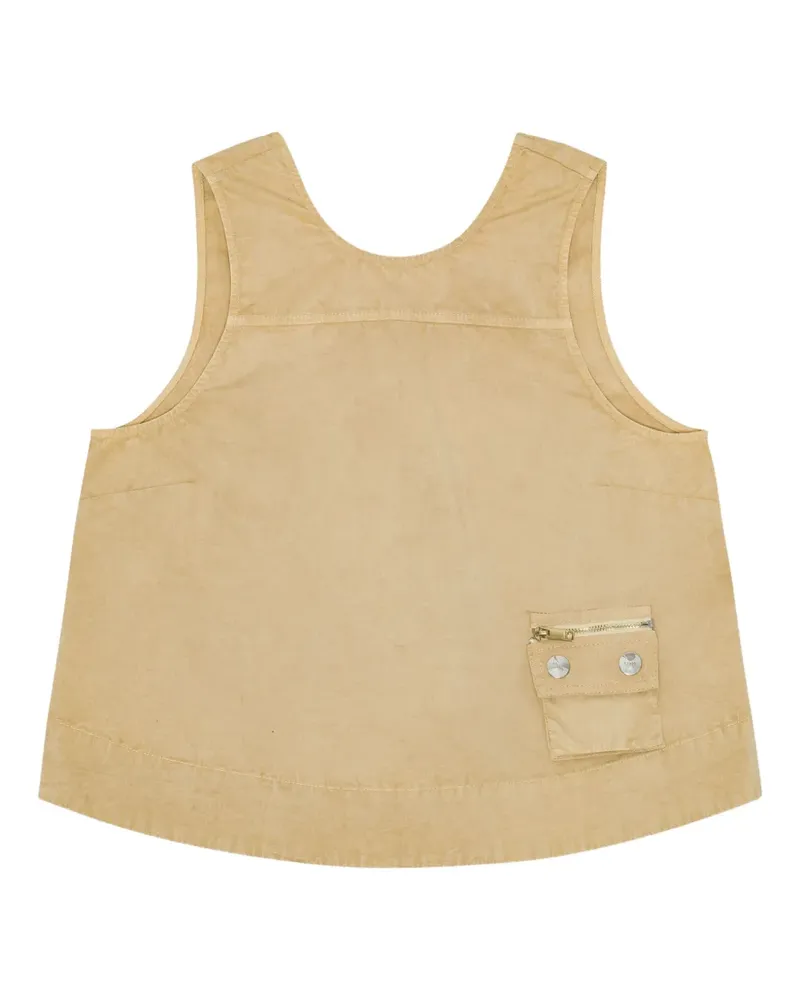 Ganni Tanktop mit rundem Ausschnitt - Nude Nude