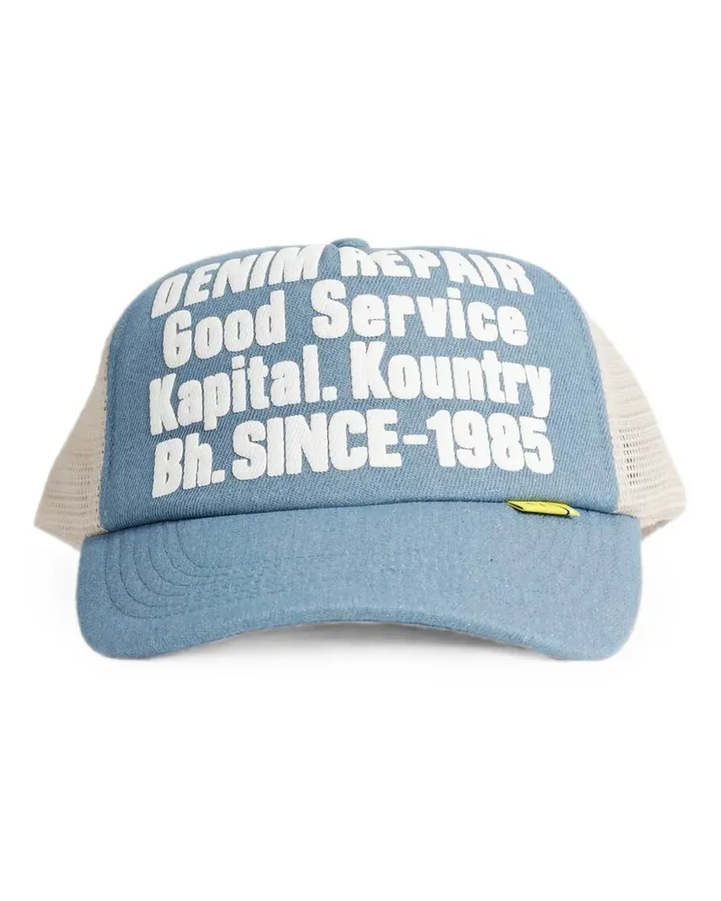 KAPITAL Denim Repair Service trucker cap - Blau Blau