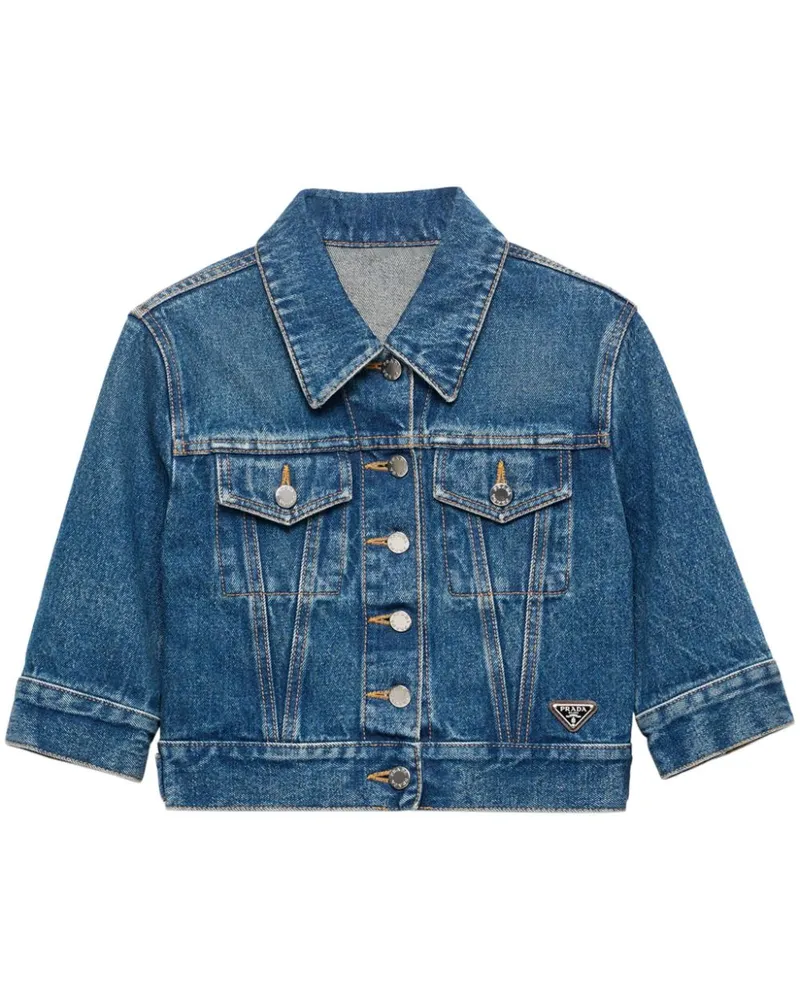Prada Jeans-Blouson - Blau Blau