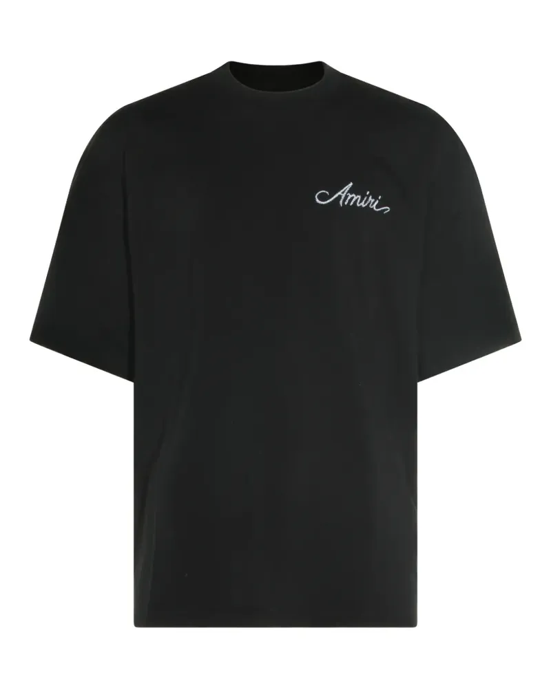 Amiri logo-embroidered T-shirt - Schwarz Schwarz